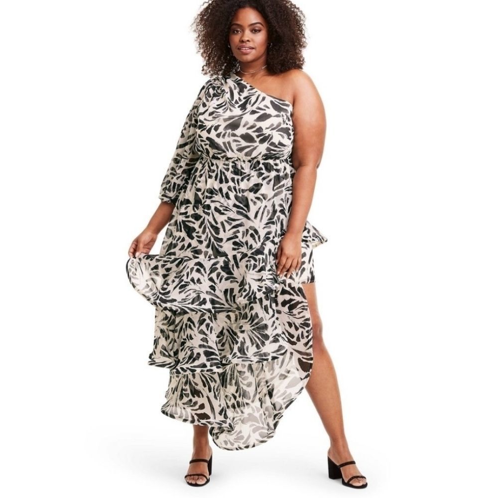 Alexis x Target Floral Ruffle One Shoulder Maxi
